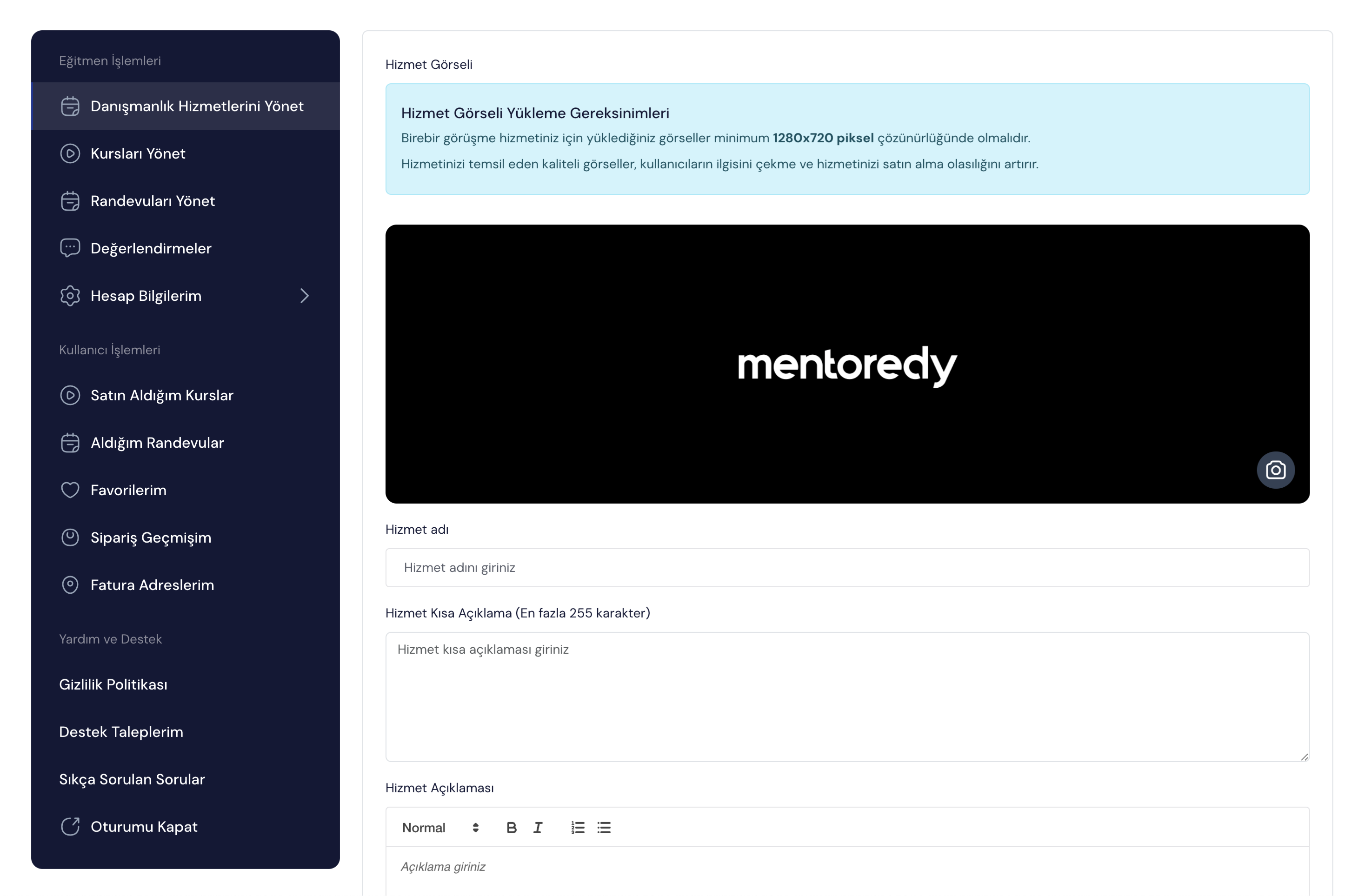 Mentoredy Platform